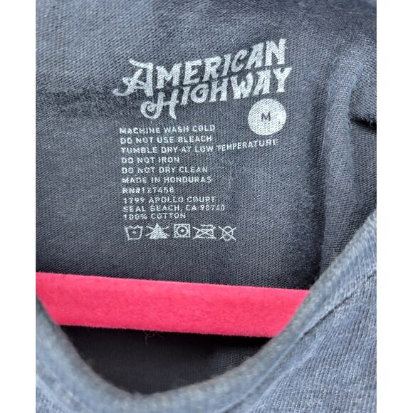 American Highway Wild West Crop Fringe Graphic T - Picture 5 of 7